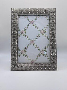 Silver And Crystal Vintage style Cottage Wedding Romance  Paris Photo Frame 4x6